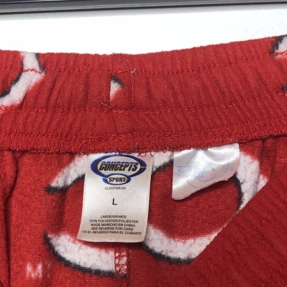 Concepts Womens Cincinnati Reds Elastic Waist Pockets Fleece Pajama Pants Size L - Picture 3 of 3